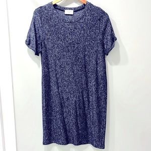 Everly heathered navy tshirt dress, medium NWOT